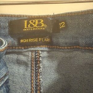 L&B Denim Flare Jeans in Classic Blue